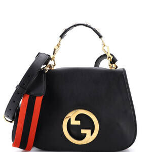 Gucci Medium Web Blondie Shoulder Flap Bag Leather